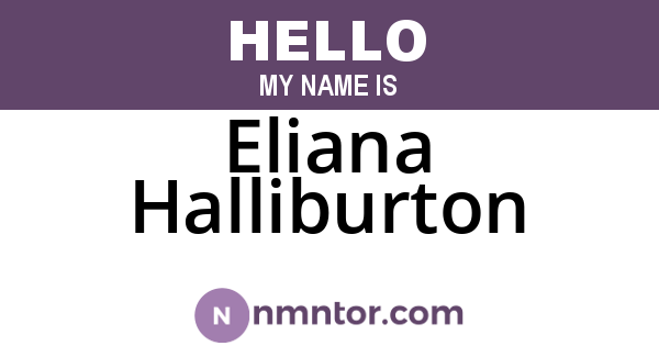 Eliana Halliburton