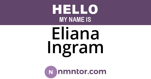 Eliana Ingram