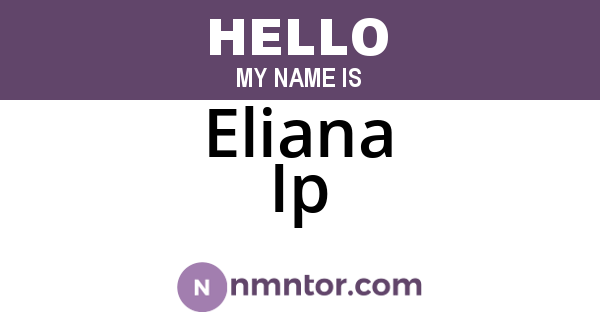 Eliana Ip