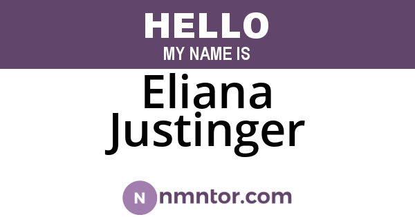 Eliana Justinger