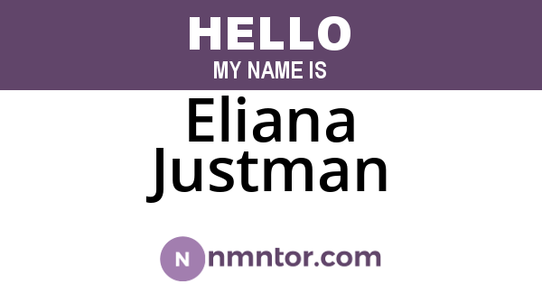 Eliana Justman