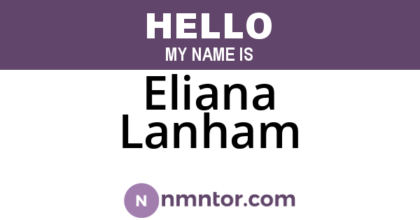 Eliana Lanham