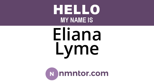 Eliana Lyme