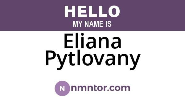 Eliana Pytlovany