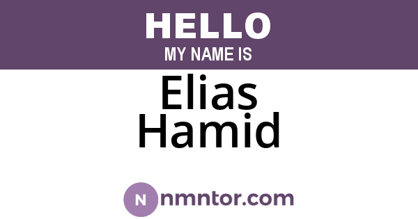 Elias Hamid