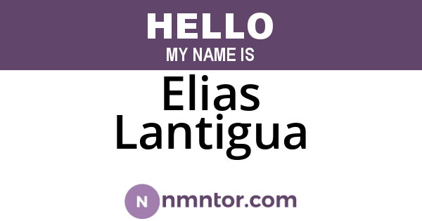 Elias Lantigua