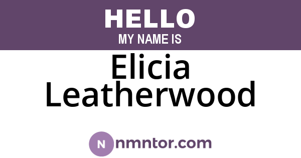 Elicia Leatherwood