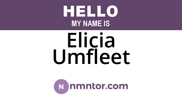 Elicia Umfleet