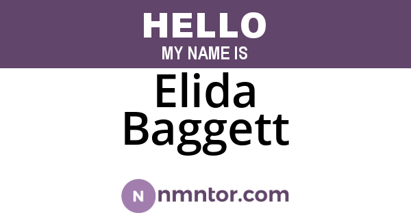 Elida Baggett