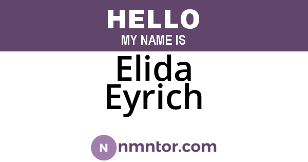Elida Eyrich