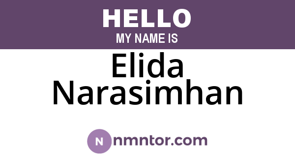 Elida Narasimhan