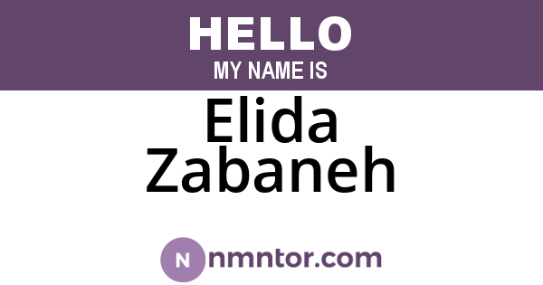 Elida Zabaneh