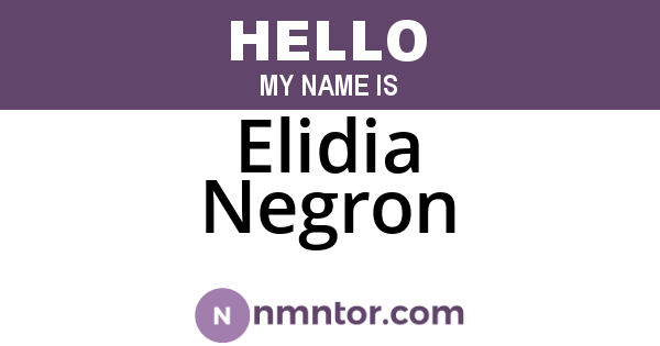 Elidia Negron