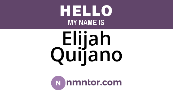 Elijah Quijano