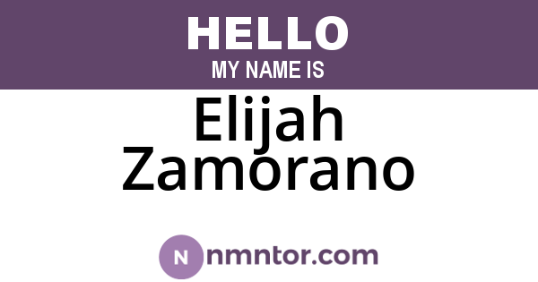 Elijah Zamorano