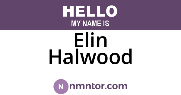 Elin Halwood