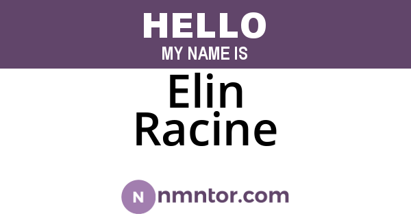 Elin Racine