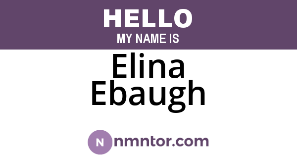 Elina Ebaugh