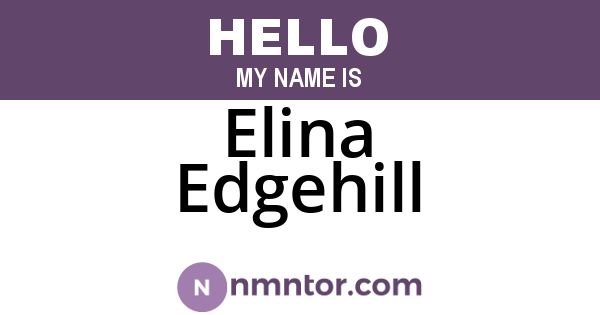 Elina Edgehill