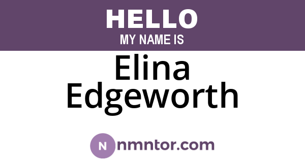 Elina Edgeworth