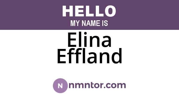 Elina Effland
