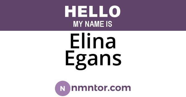 Elina Egans