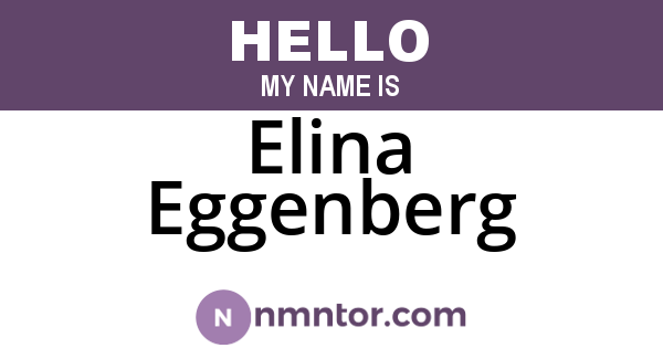 Elina Eggenberg