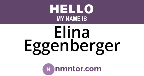 Elina Eggenberger