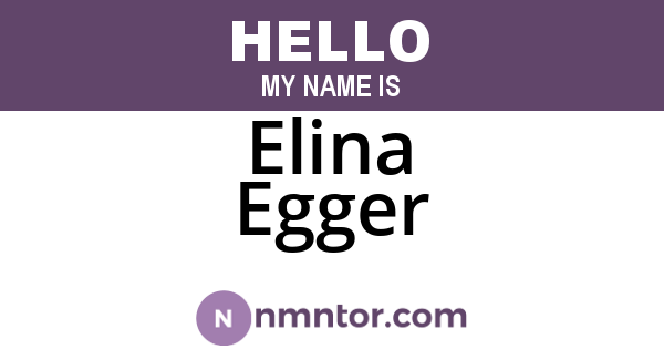 Elina Egger