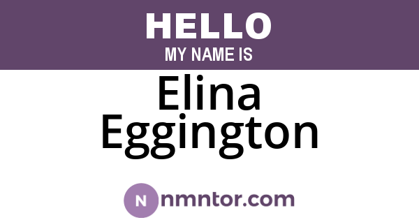 Elina Eggington