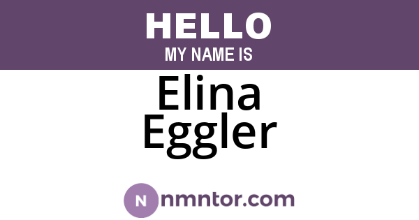 Elina Eggler