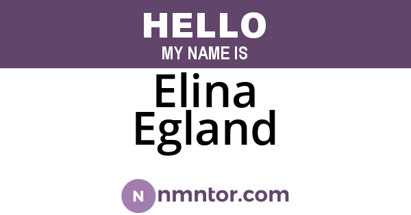 Elina Egland