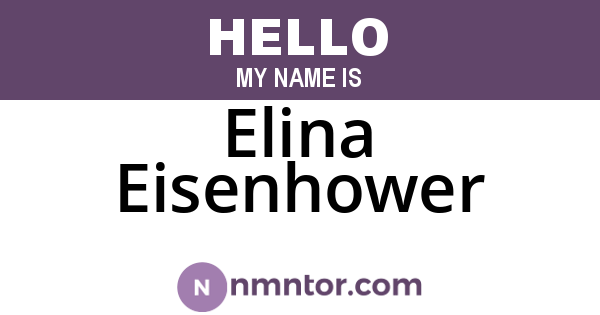 Elina Eisenhower