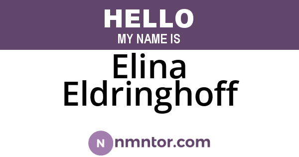 Elina Eldringhoff