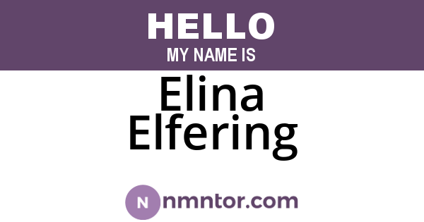 Elina Elfering