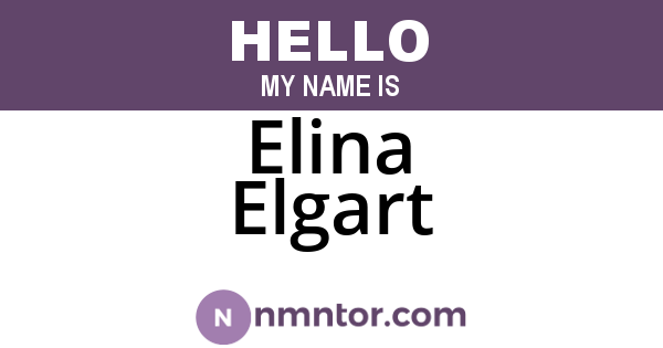 Elina Elgart