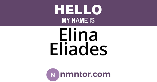 Elina Eliades