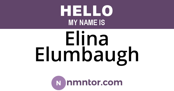 Elina Elumbaugh