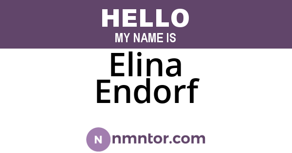 Elina Endorf