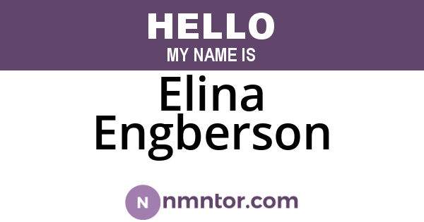 Elina Engberson