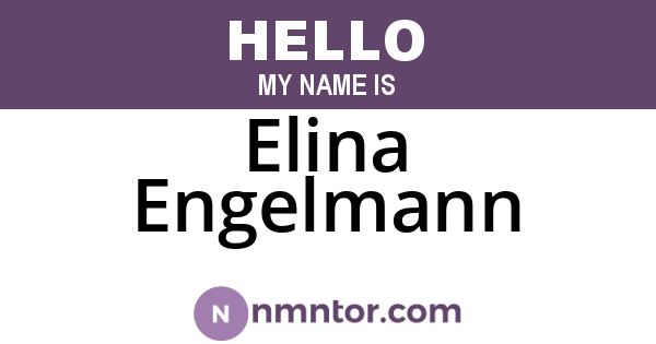 Elina Engelmann