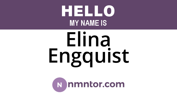 Elina Engquist