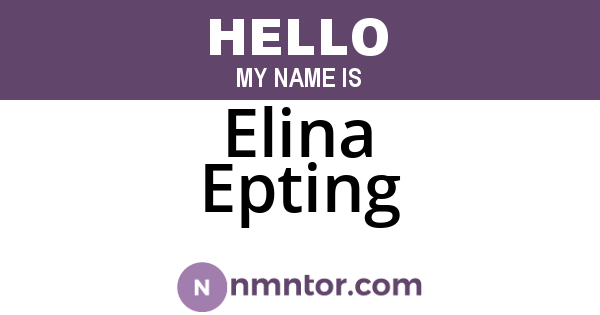 Elina Epting