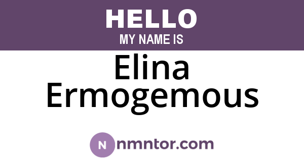 Elina Ermogemous