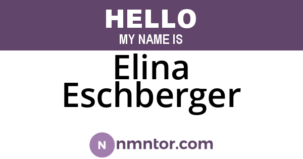 Elina Eschberger