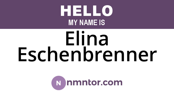 Elina Eschenbrenner