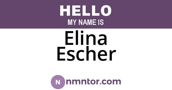 Elina Escher