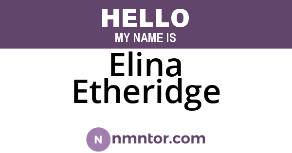 Elina Etheridge