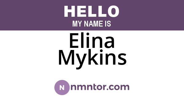 Elina Mykins
