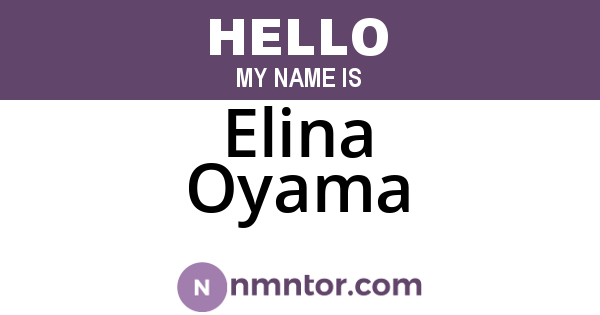 Elina Oyama